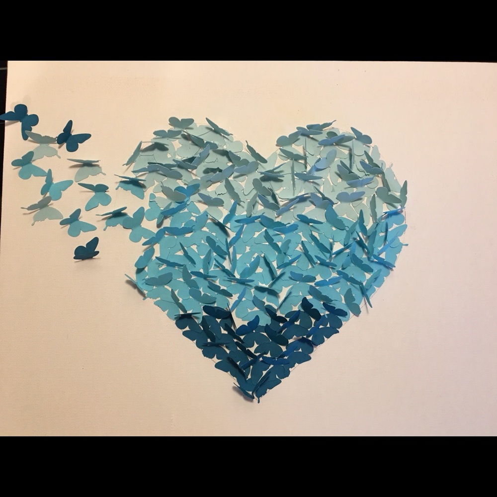 Handmade Butterfly Art Canvas